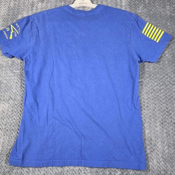 Grunt Style Men's T-Shirt Day Of The Dad Graphic Blue Large Zombie Father's Day - Picture 4 of 11